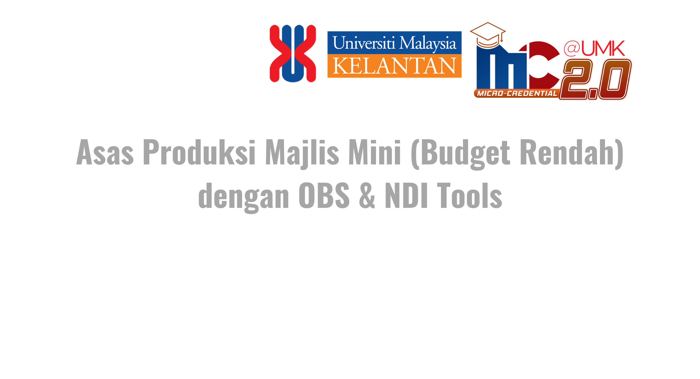 Tile: LEARNING MATERIALS | Asas Produksi Majlis Mini (Budget Rendah ...